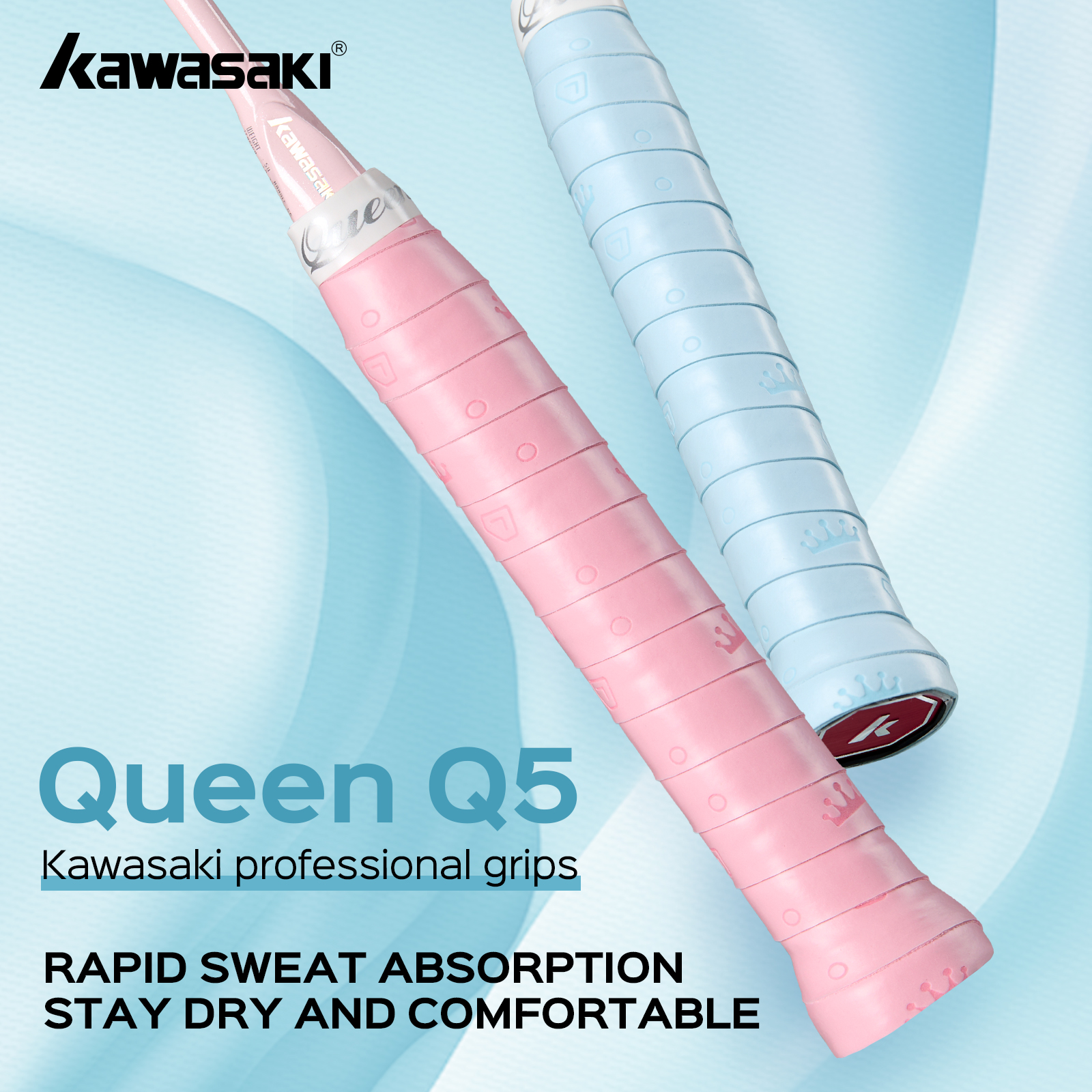 Badminton Queen - Kawasaki overgrips padel Comfortable Women's Tennis