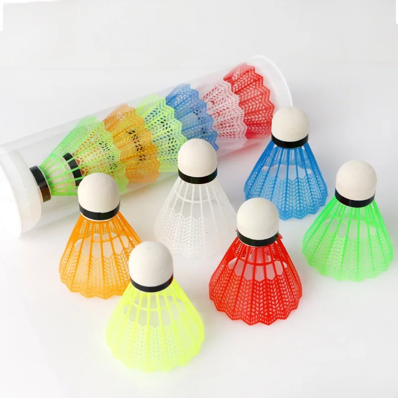 Nylon Shuttlecock 12 - VINCERO Plastic Badminton Shuttlecocks Simulated Nylon