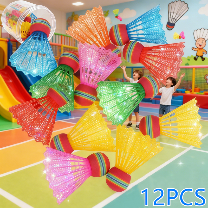 Nylon Shuttlecock 12 - 2026 NEW Rainbow Training Badminton 12
