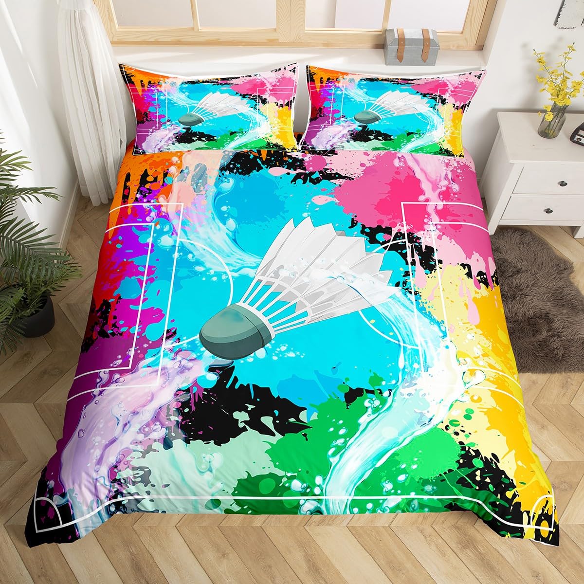 Badminton Duvet Cover Twin Que - مراجعة Badminton Queen وسعره
