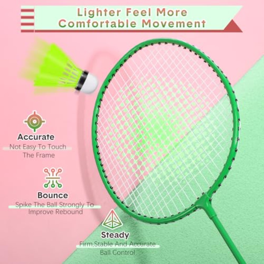 12 Pack Badminton Rackets Set  - مراجعة Nylon Shuttlecock 12 وسعره