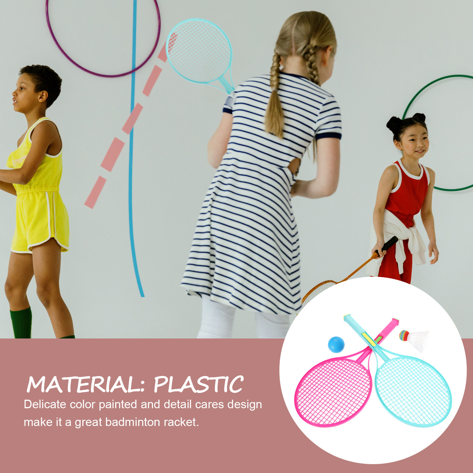 1Set Badminton Racket Set for  - مراجعة Badminton Kids وسعره