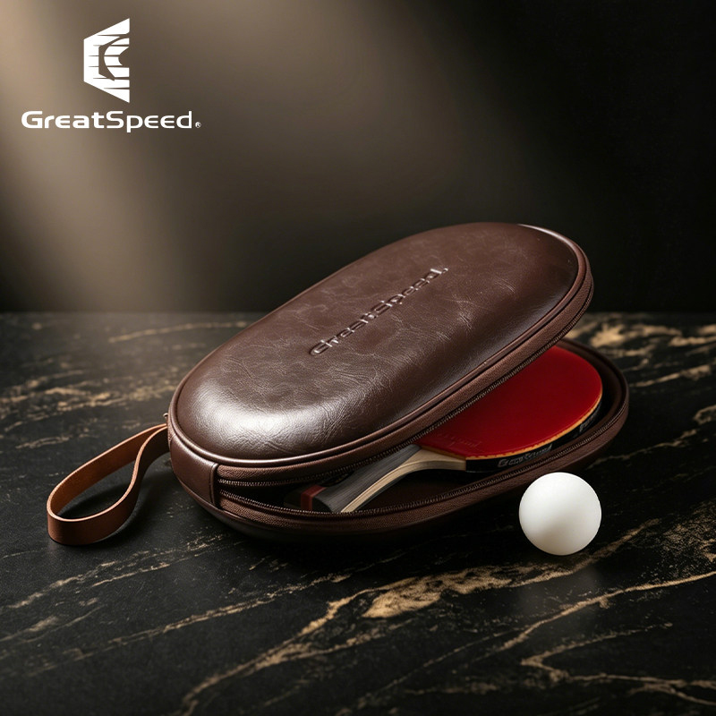 Top-grain Leather Table Tennis - مراجعة Racket Cover Bag وسعره