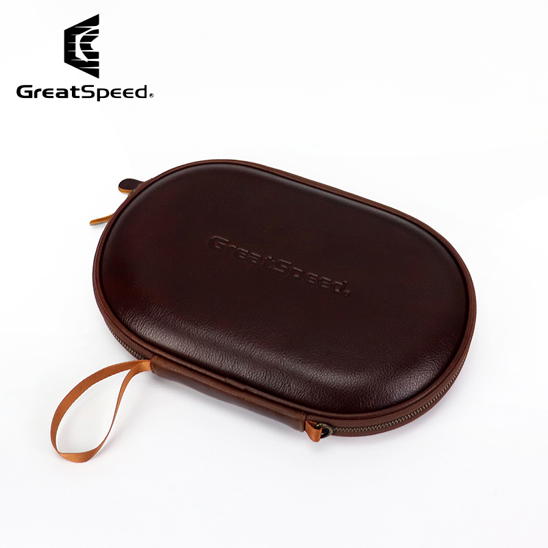 Top-grain Leather Table Tennis - مراجعة Racket Cover Bag وسعره