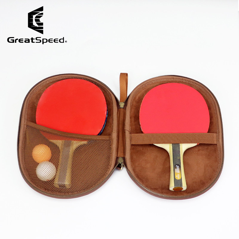 Top-grain Leather Table Tennis - مراجعة Racket Cover Bag وسعره