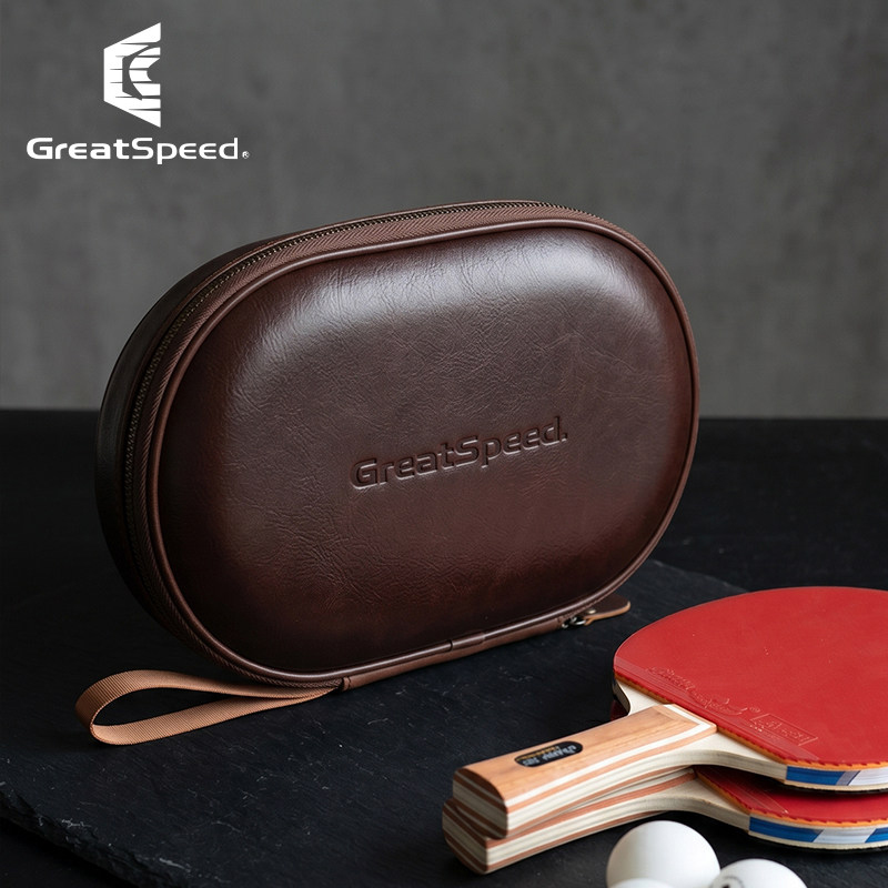 Top-grain Leather Table Tennis - مراجعة Racket Cover Bag وسعره