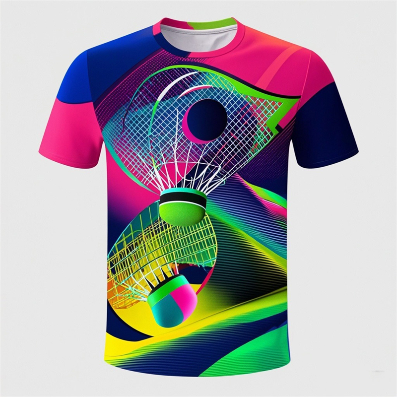 New Badminton 3D Print T-Shirt - مراجعة Badminton Kids وسعره
