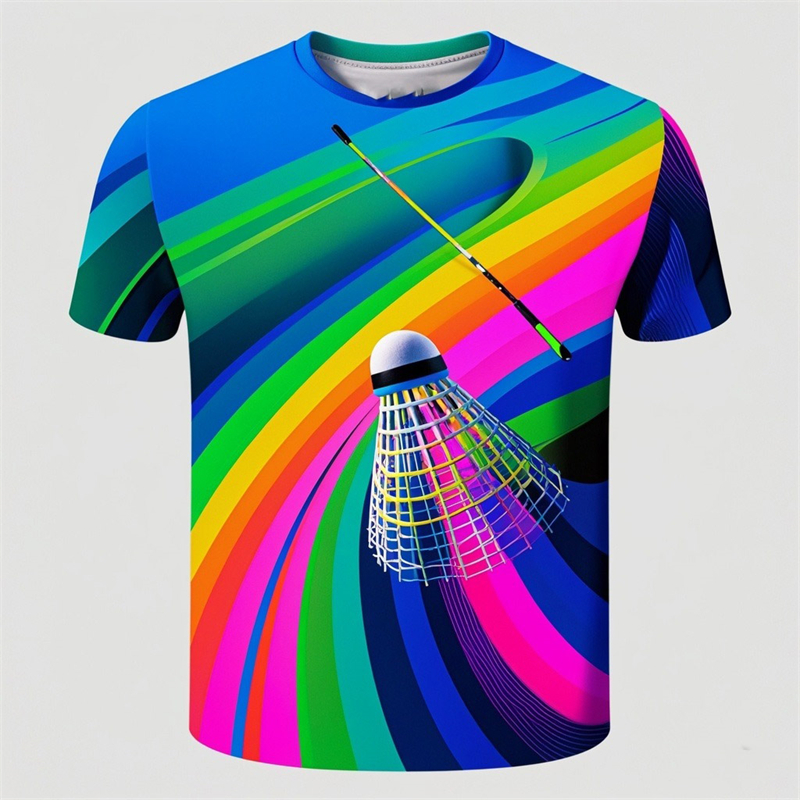 New Badminton 3D Print T-Shirt - مراجعة Badminton Kids وسعره