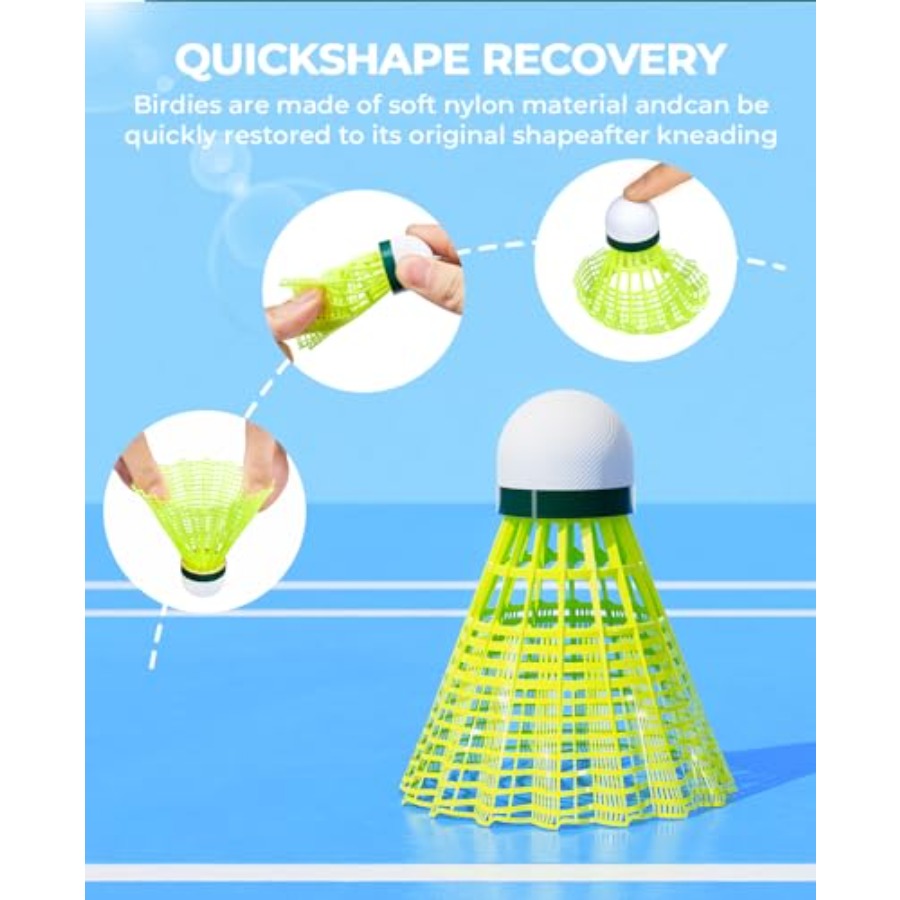 12/24 Pack Badminton Birdies N - مراجعة Nylon Shuttlecock 12 وسعره