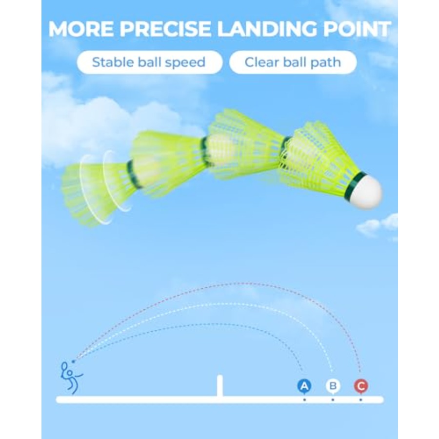 12/24 Pack Badminton Birdies N - مراجعة Nylon Shuttlecock 12 وسعره
