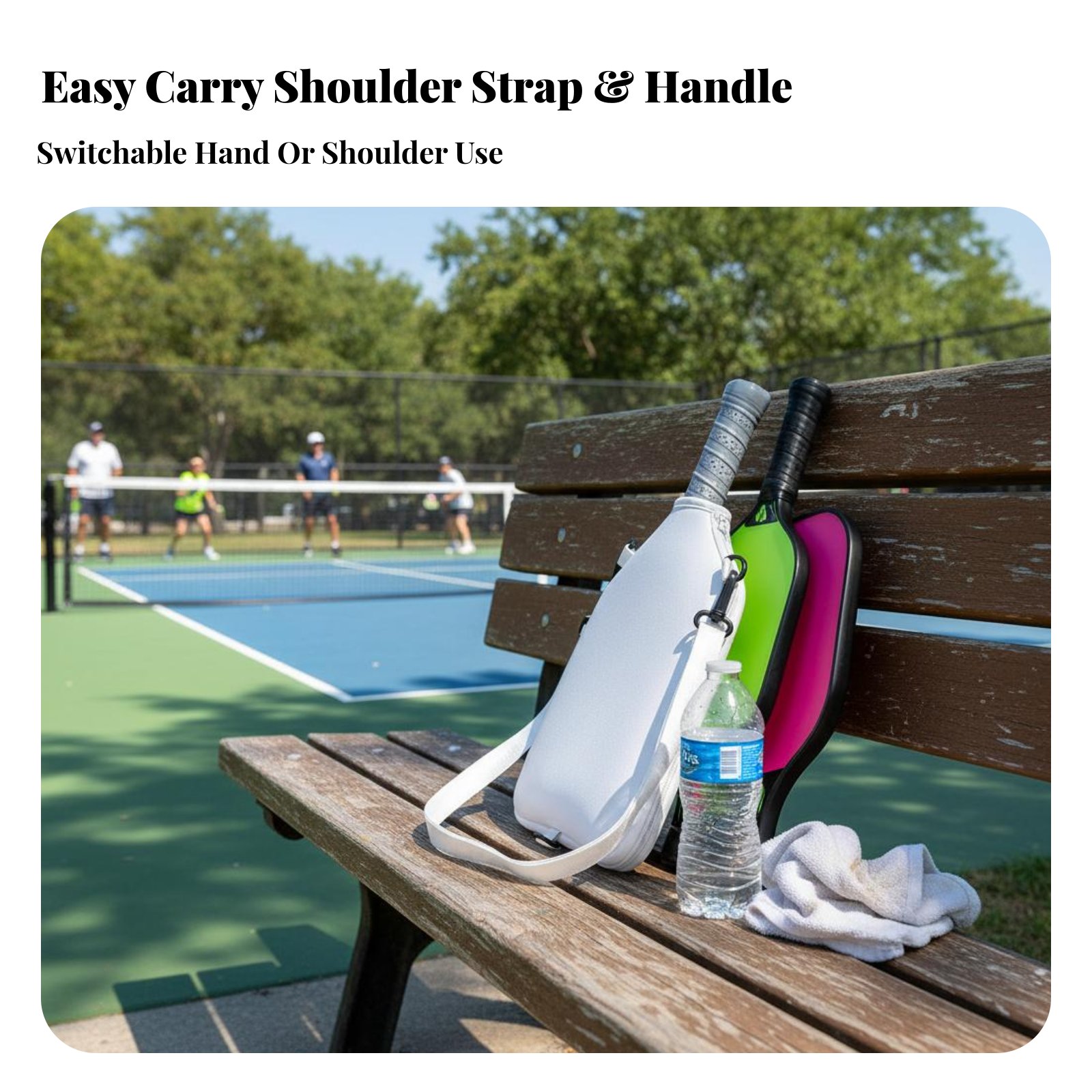 Pickleball Paddle Cover With H - مراجعة Racket Cover Bag وسعره