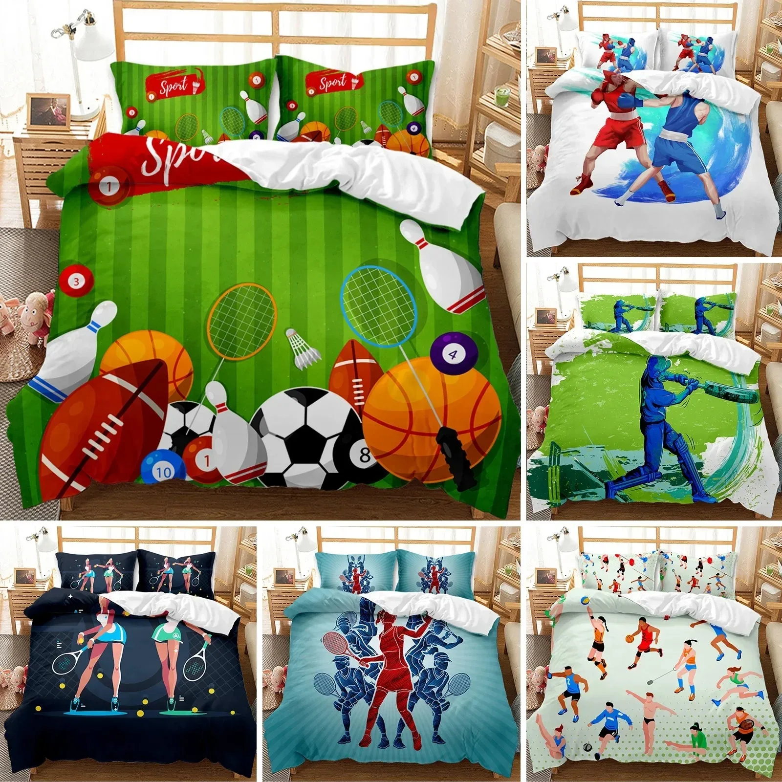 Sports Duvet Cover Set Taekwon - مراجعة Badminton Queen وسعره