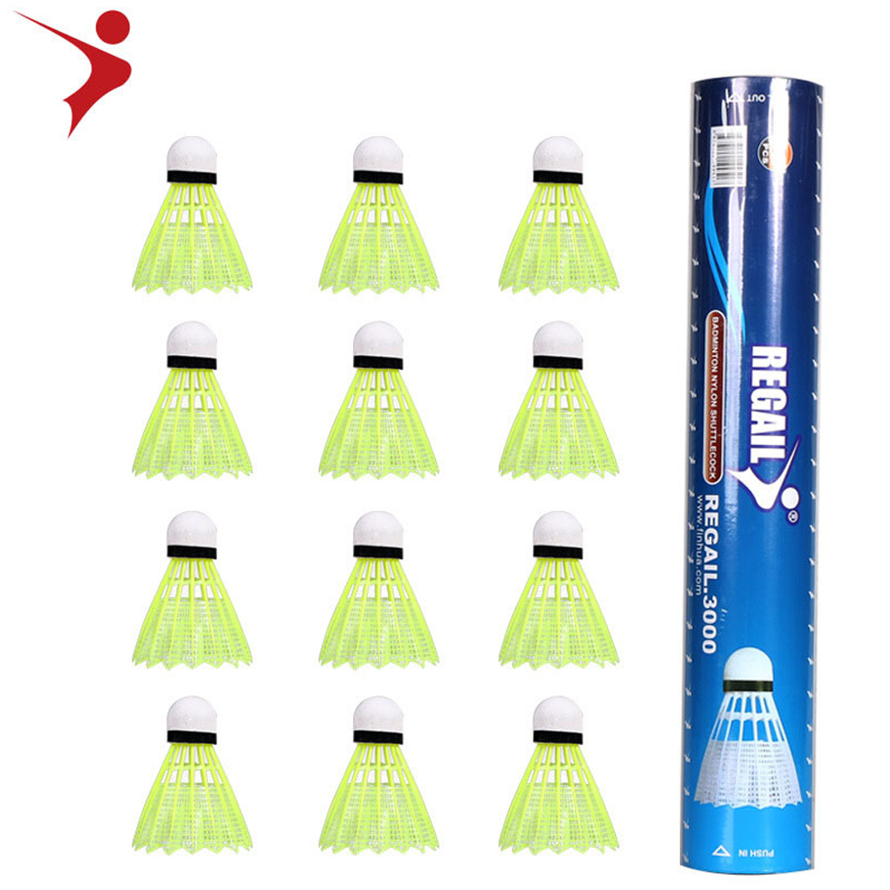 12Pcs Imitation Nylon Feather  - مراجعة Nylon Shuttlecock 12 وسعره